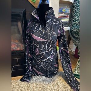 Mondetta Black and Purple Patterned Pullover